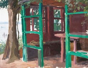 Gartenlaube An Der Elbe In Blankenese by Paul Kayser