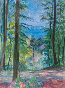 Blick Vom Hirschpark Auf Die Elbe by Paul Kayser