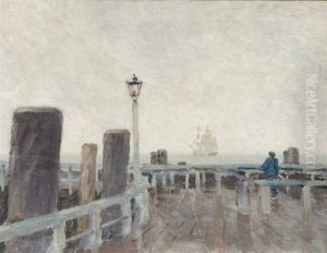 Pier In Travemunde by Paul Kayser