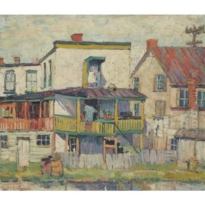 Houses By The River by Susette Inloes Schultz Keast