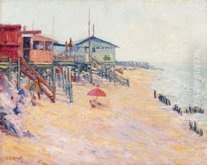 Beach Scene by Susette Inloes Schultz Keast
