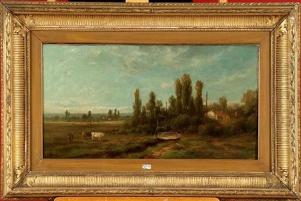 Vaches Au Bord Du Ruisseau - view 1