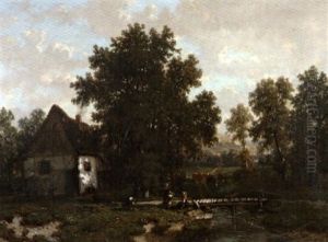 Paysage A La Mare Paysage A La Mare