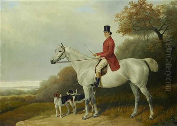 Horseman With His Hounds In A Landscape - view 1