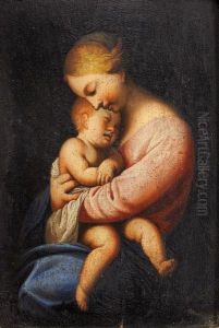 Vierge A L'enfant by Lubin Baugin