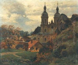 Blick Auf Die Basilika Von Gosweinstein