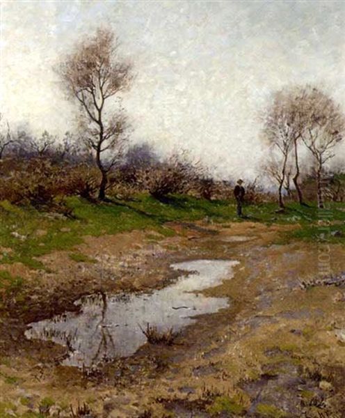 A Traveller In A Field Near Carlsruhe - view 1
