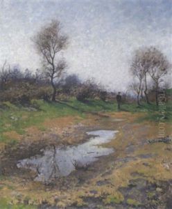 Wanderer Nach Einem Fruhlingsregen by Karl Kehr
