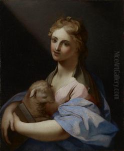 Sainte Agnes by Lubin Baugin