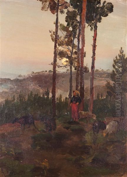 Landscape With Shepherd - view 1