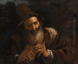 A Flute Player by Bernhard Keil, Monsu Bernardo