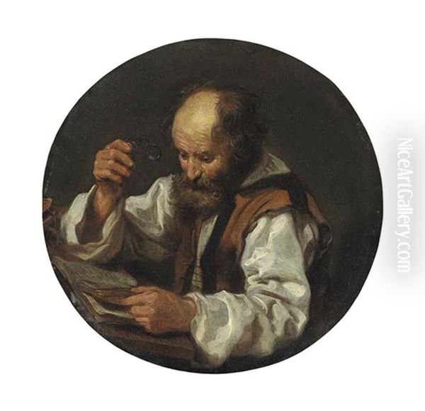 An Old Philosopher Reading - view 1