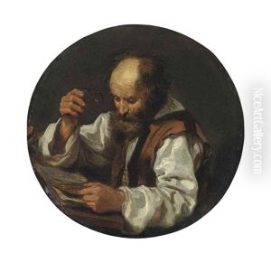 An Old Philosopher Reading by Bernhard Keil, Monsu Bernardo