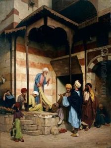 Le Marchand De Tissus by Eugene Baugnies