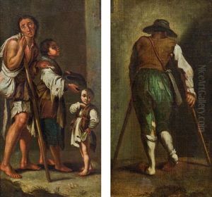 Bettlerfamilie (+ Bettler Auf Krucken; Pair)