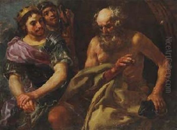 Alexander Der Grose Besucht Diogenes - view 1