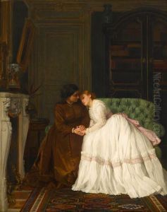 Premier Trouble Du Coeur by Charles Baugniet