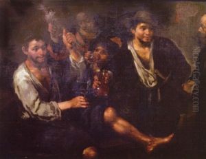Les Buveurs by Bernhard Keil, Monsu Bernardo