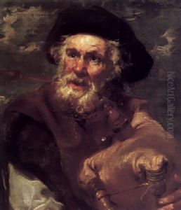 A Bearded Man With A Bagpipe