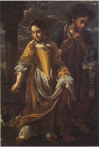 Due Fanciulli (allegoria Dell'udito E Dell'olfatto) Due Fanciulli (allegoria Dell'udito E Dell'olfatto)