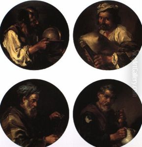 Personifications Of The Senses by Bernhard Keil, Monsu Bernardo