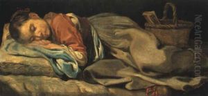 Giovane Contadina Dormiente