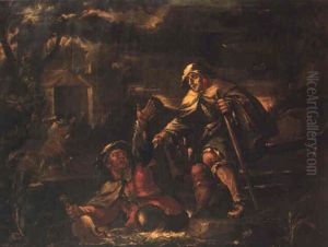 En Blind Leder Blinda by Bernhard Keil, Monsu Bernardo
