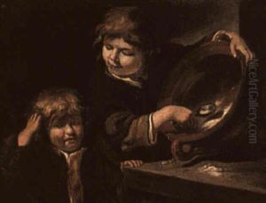 Two Boys With An Earthenware Bowl Two Boys With An Earthenware Bowl
