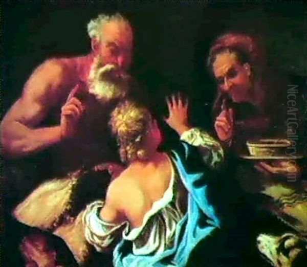 Isak, Jakob Og Rebekka, Motiv Fra 1 Mosebog, Kap.27 - view 1