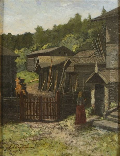 Girl By The Gate - view 1