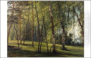 Puistonakyma - Parkutsikt by Sigfrid August Keinanen