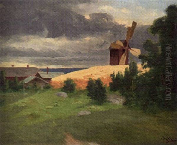 Landskap Med Vaderkvarn - view 1