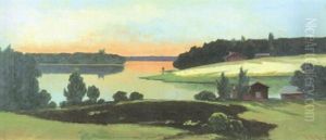 Solnedgang by Sigfrid August Keinanen