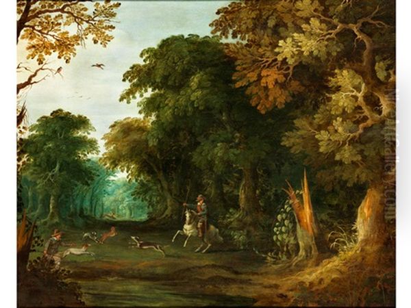 Hirschjagd In Einem Wald - view 1