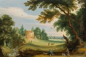 Landscape With A Small Temple by Alexander Keirincx