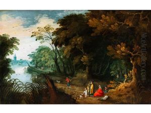 Flusslandschaft Mit Figuren by Alexander Keirincx