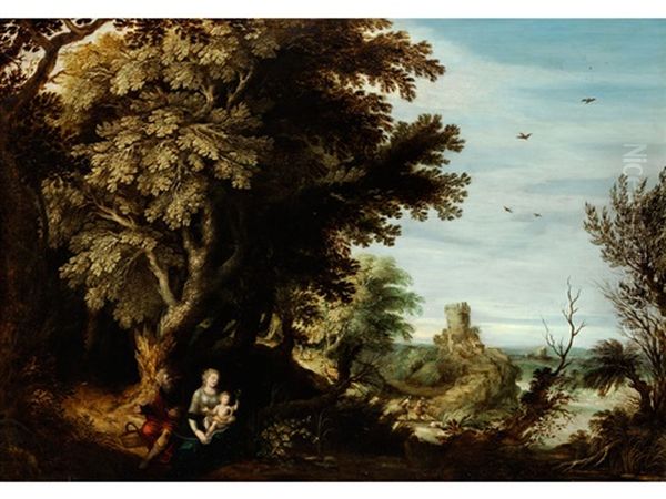 Landschaft Mit Der Flucht Nach Agypten - view 1