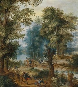 Der Uberfall Im Wald by Alexander Keirincx