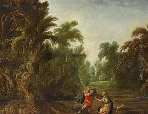 Scene Fra The Calydonian Boar Hunt, Hvor Meleager Praesenterer Vildsvinets Hoved For Atalanta