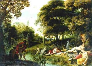 Diana And Her Nymphs Resting From The Hunt Diana And Her Nymphs Resting From The Hunt