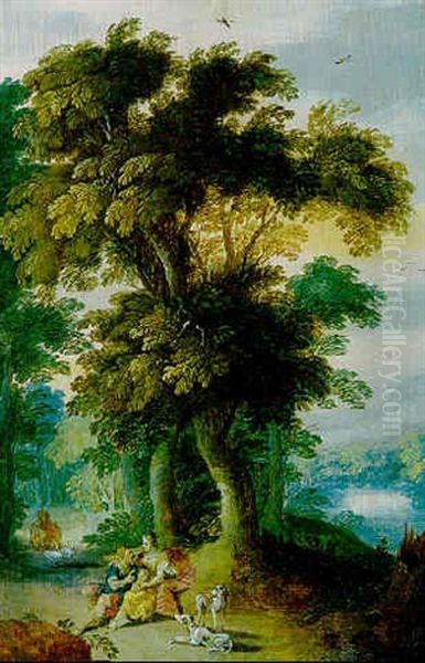 Waldlandschaft Mit Venus Und Adonis - view 1