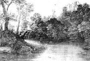 A Wooded River Landscape With A Hilltop Castle by Alexander Keirincx