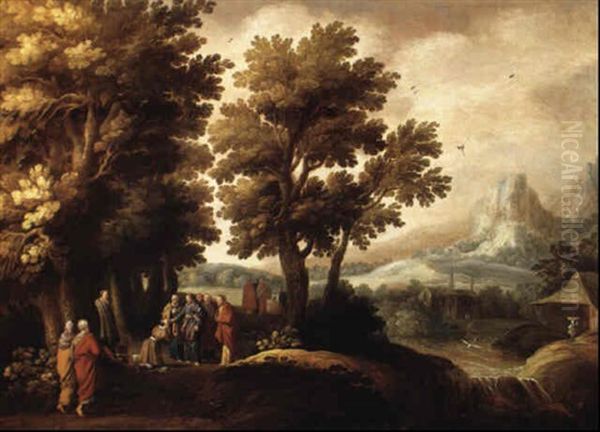 Landschaft Mit Christus Den Blinden Heilend - view 1