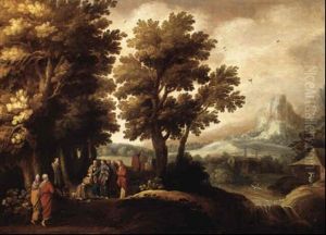 Landschaft Mit Christus Den Blinden Heilend