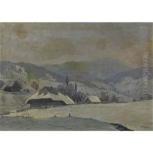 Winterlandschaft by Georg Joseph Jakob Keiser