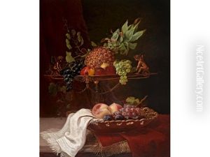 Still Life With Tazza And Fruit by Elizabeth Emerson Keith