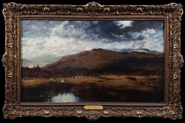 Ca Landscape Under Dark Clouds - view 1