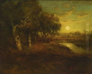 Oaks By Moonlight by William Keith
