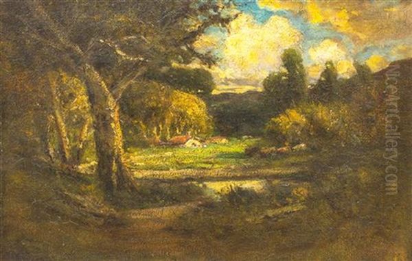 Landscape With Cows And A House - view 1