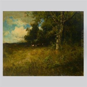 Cows In A Wooded Glade by William Keith